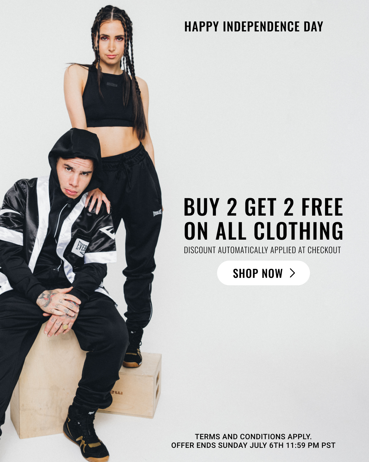 Buy 2, Get 2 Free on all clothing