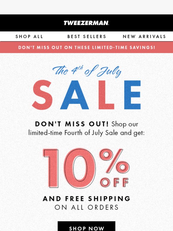 Fourth of July Sale Ends Soon!🚨