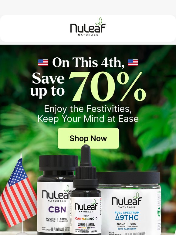 On This 4th, Save Up to 70%