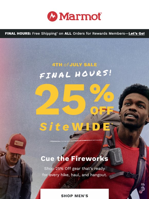 🚨Final hours for 25% Off sitewide
