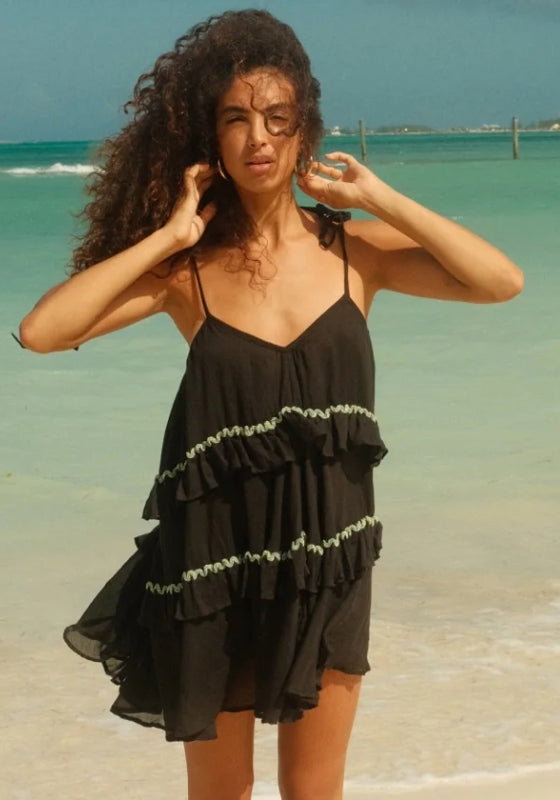 beach cafe dresses Timeless Halter Maxi Dress  Hand-Dyed Open Back Dress with High Slit