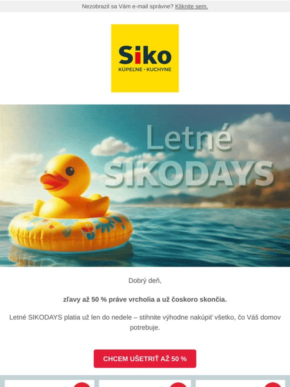 🔥 SIKODAYS vrcholia – zľava až 50 % už len pár dní