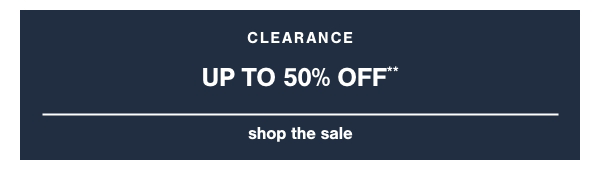 Clearance Up to 50% off