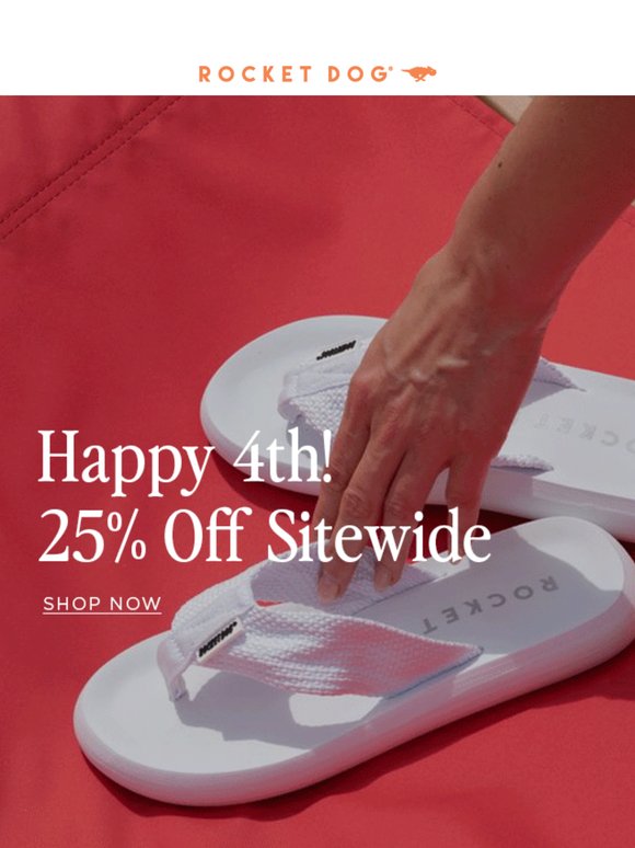25% Off Sitewide 💥 Happy Fourth!