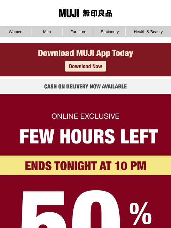 50% OFF! FEW HOURS LEFT 😱