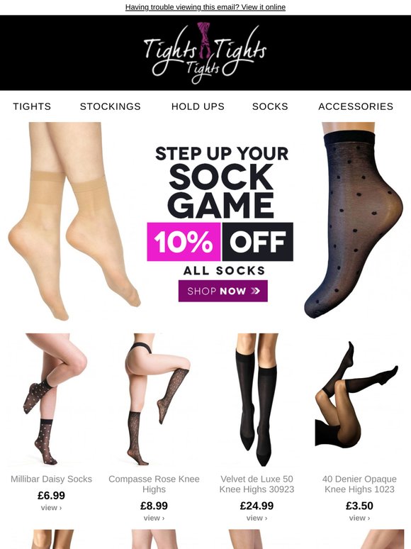Step Up Your Sock Game - 10% Off All Socks