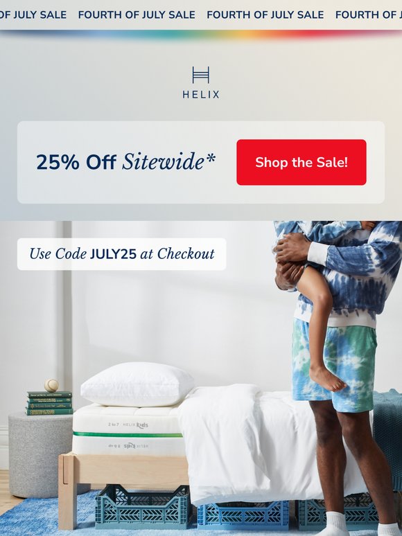 Save 25% for Fourth of July!