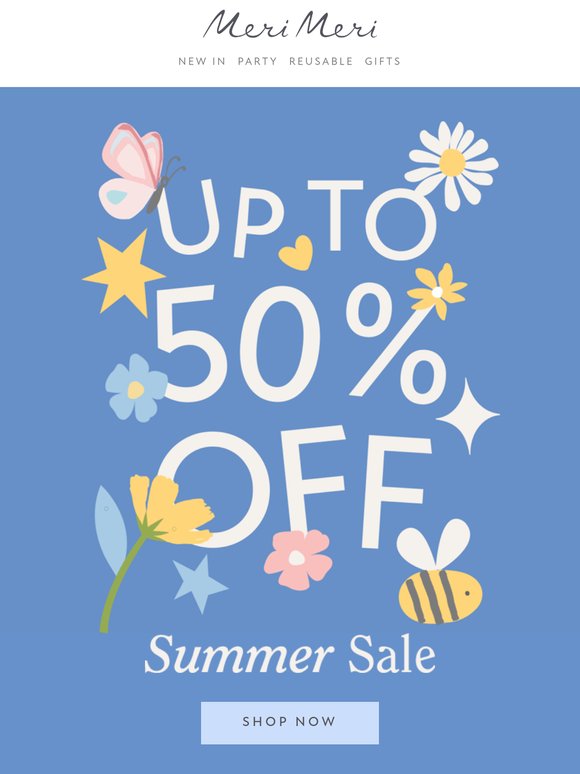 Up to 50% Off! 🎉