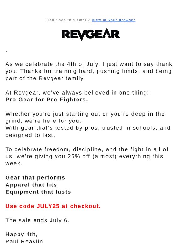 A Note from Our Founder + 25% Off