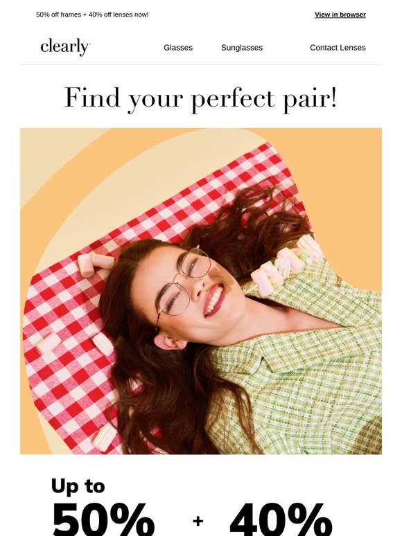 Find your perfect pair of glasses