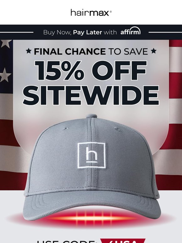 Final Hours: 15% OFF Ends Tomorrow at 7 A.M. EST