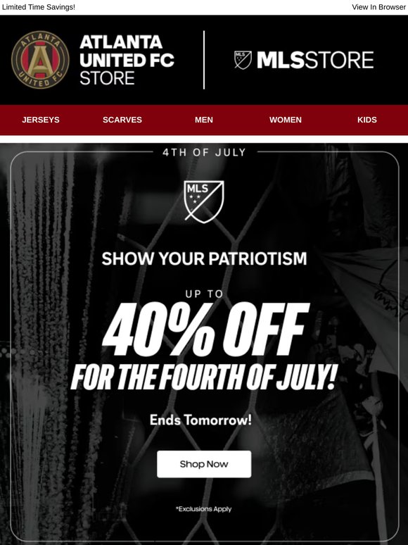 Celebrate The 4th With Up to 40% Off >