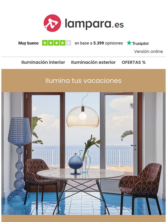 Lleva esa sensación de vacaciones a casa con luz 🌴