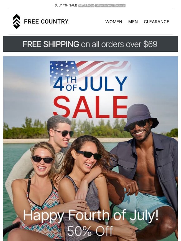 Happy 4th of July 🇺🇲 EXTRA 50% OFF