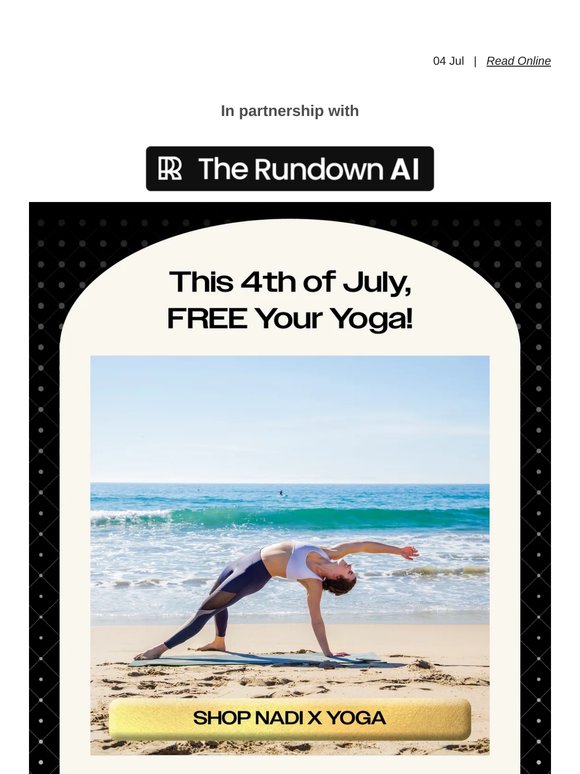 This 4th of July, FREE Your Yoga!