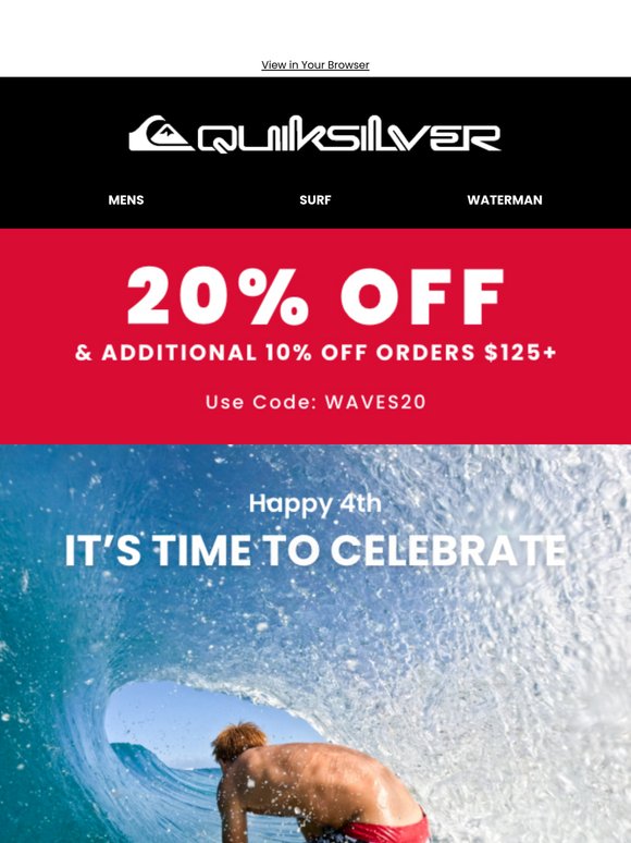 Happy 4th of July: Here's 20% Off 🎆