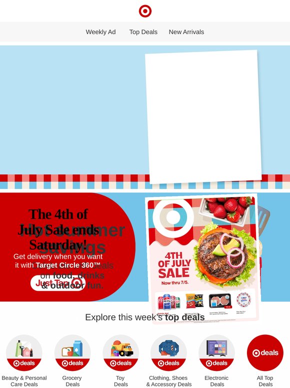 Use the Weekly Ad to get weekend-ready with Top Offers.