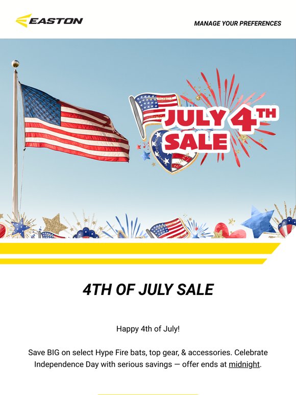 Happy 4th of July — Save up to 40% Off