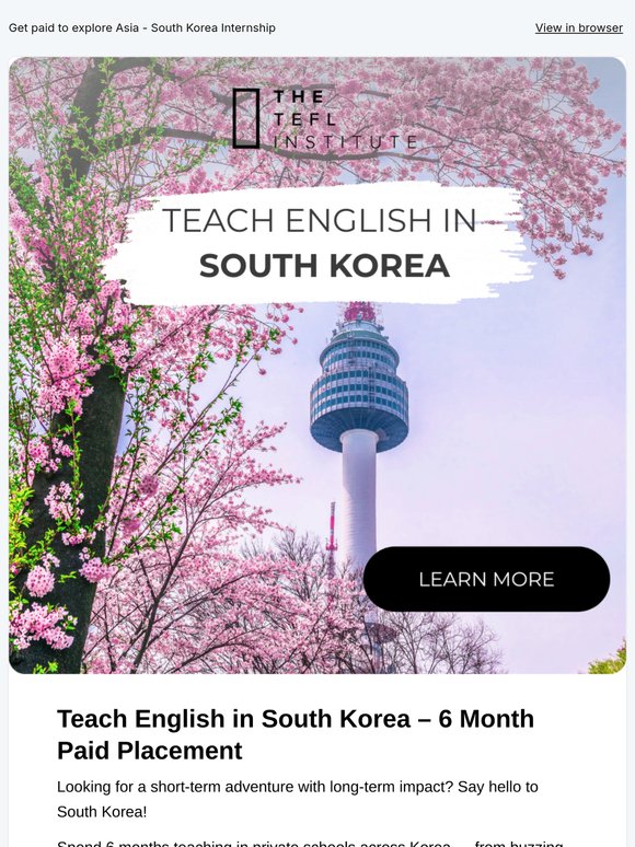 TEFL in South Korea – Culture, Cuisine, and a Career Abroad! 📚🍲