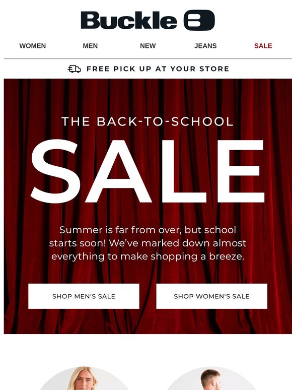 Today’s Assignment: Our Back-to-School Sale