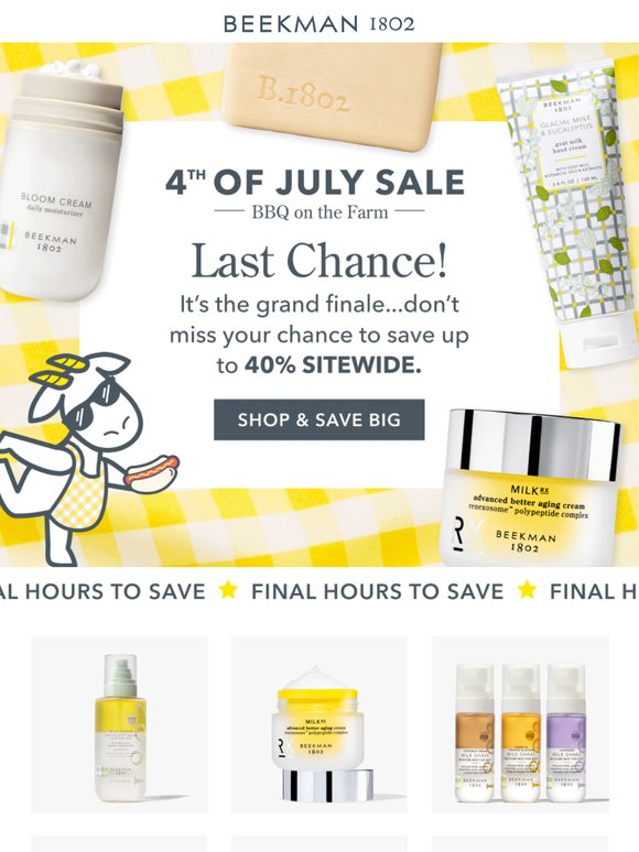 Don’t Miss Out! Sale Ends in a Few Hours 🎇