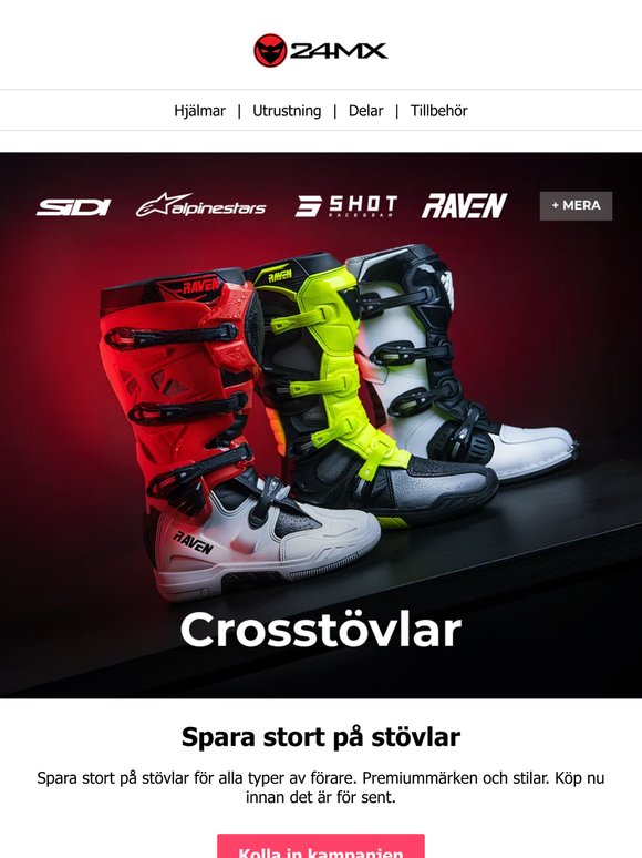 Upp till 45% rabatt på crosstövlar