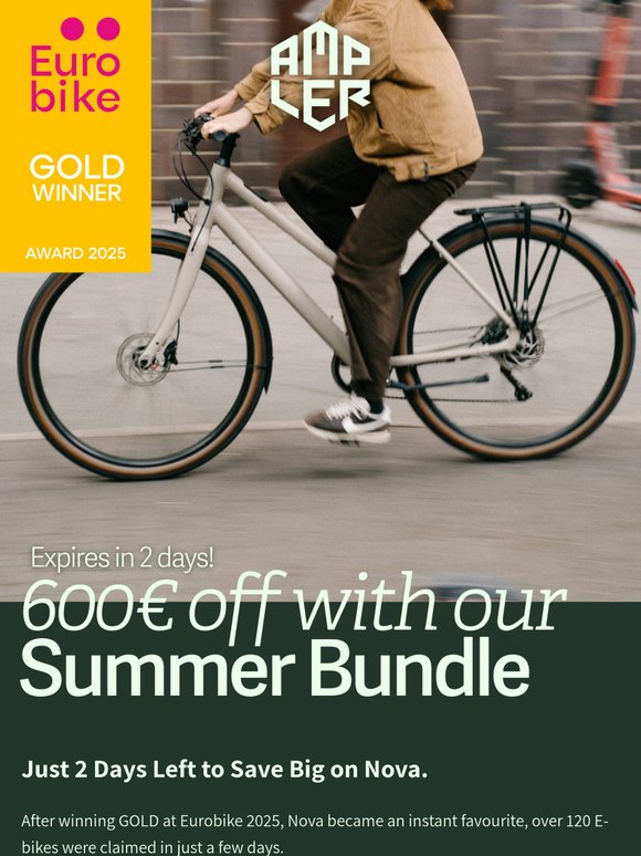 2 days left: your 600€ bundle