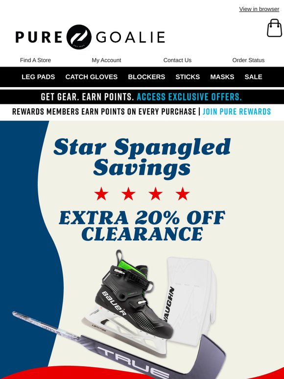 Stars, Stripes & Savings 💸 Take An Extra 20% Off Warrior Ritual G6 Pro+ Leg Pads, Bauer Konekt Skates & More!