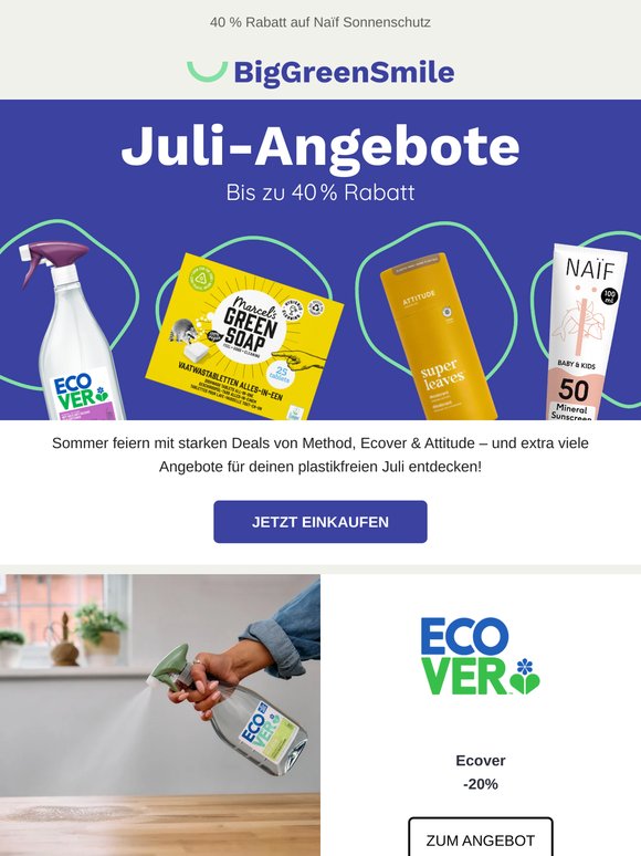 Juli-Deals für einen nachhaltigen Sommer 🌞