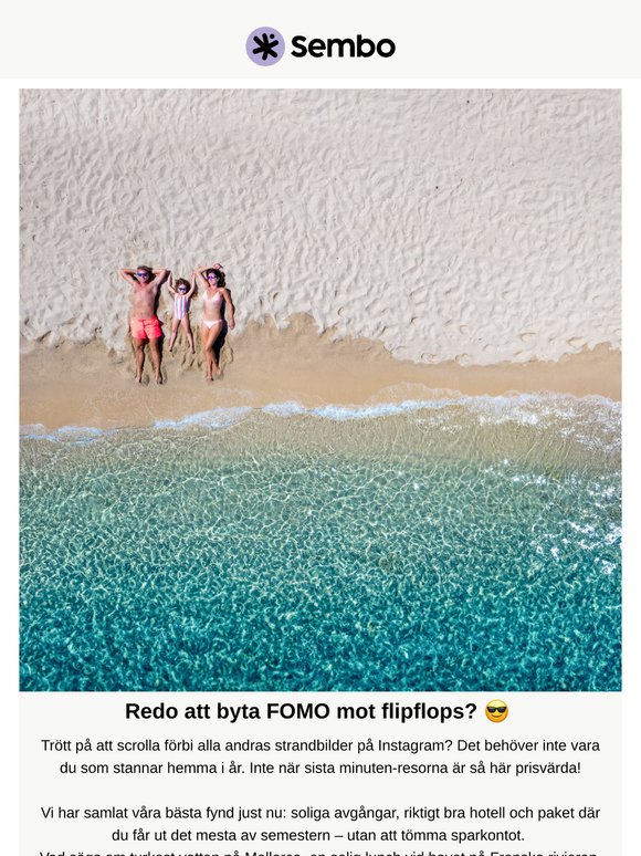 ☀️ Sista minuten-resor du inte vill missa - boka nu! ✈️