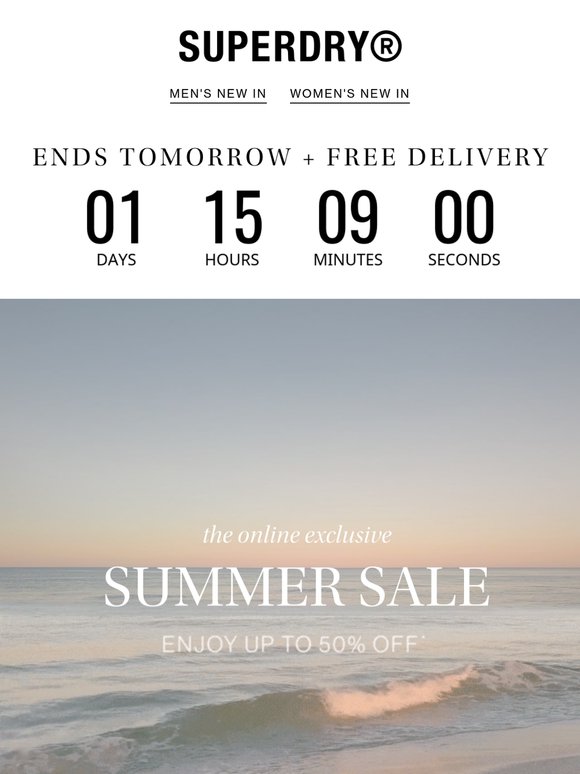Don’t Miss Out - Sale Ends Tomorrow
