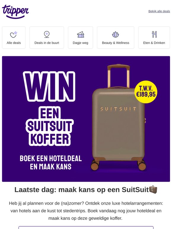 Laatste dag: Win een SuitSuit-koffer🧳