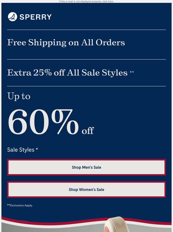 Up to 60% Off + 25% Extra—In Your Size