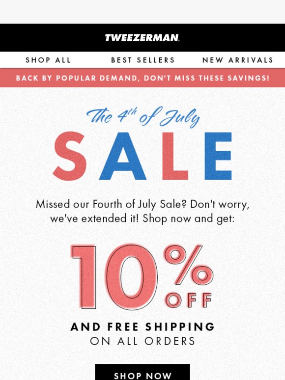 Fourth of July Sale EXTENDED 👀…