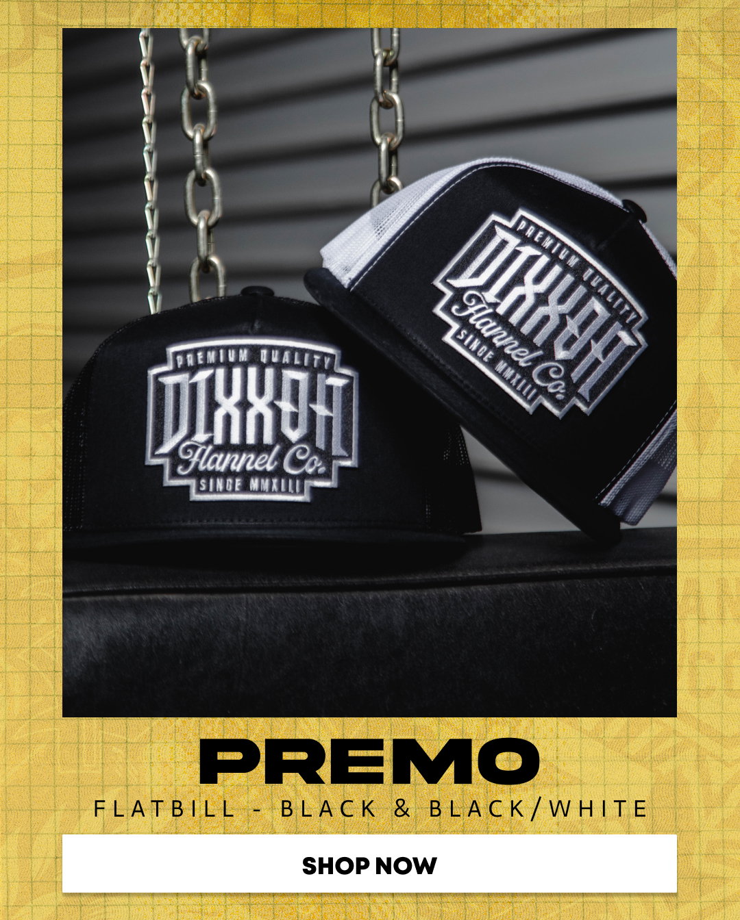 Premo Flat-Bill - Black/White