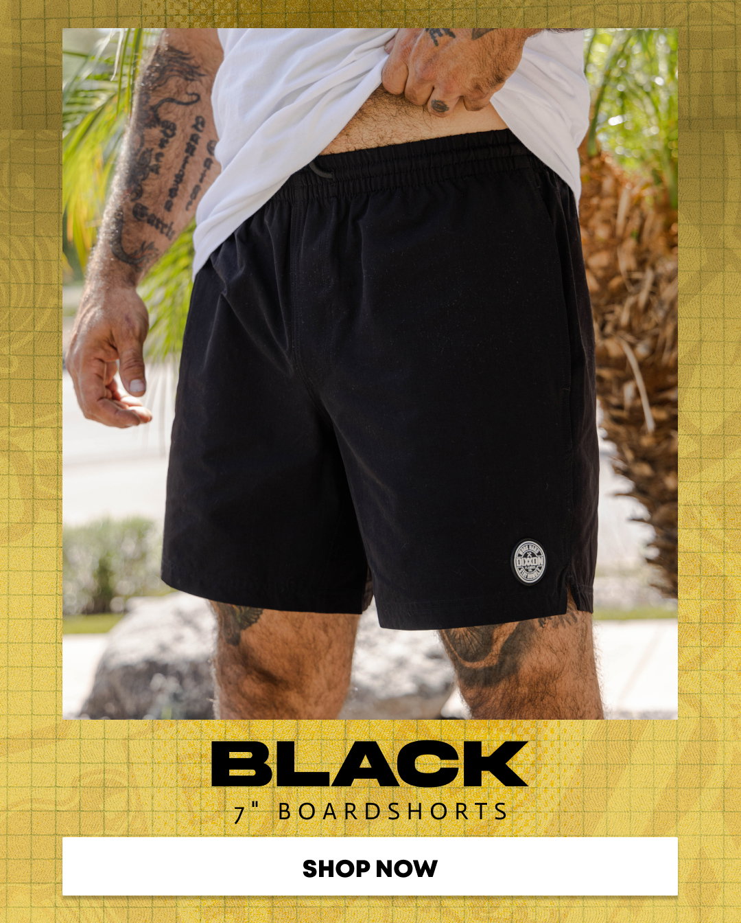 Black 7 " Boardshorts