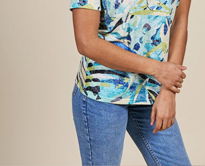 Meshed Back Short Sleeve Top