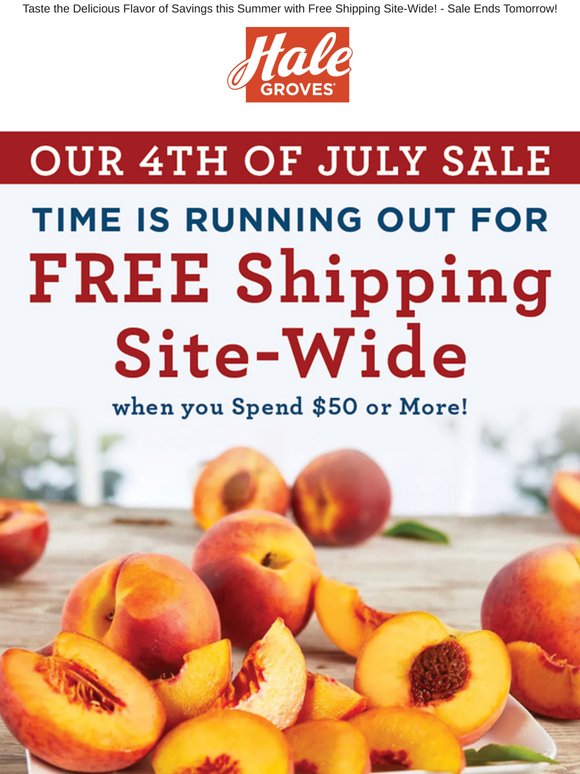 FREE Shipping Over $50 or is Happening Now in our 4th of July Weekend Sale!