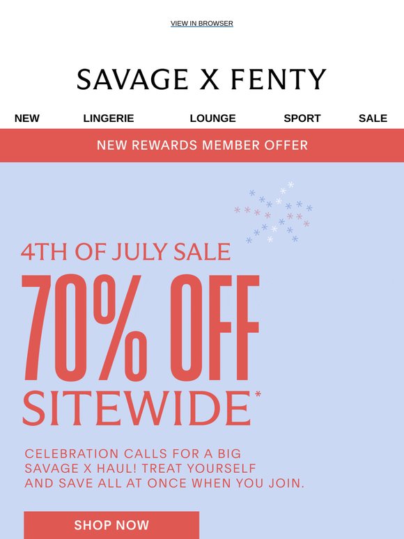 Get 70% OFF for the 4th of July 🎆
