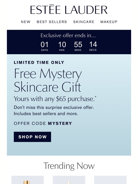 Ends Soon ⏰ Free Mystery Gift with your purchase.