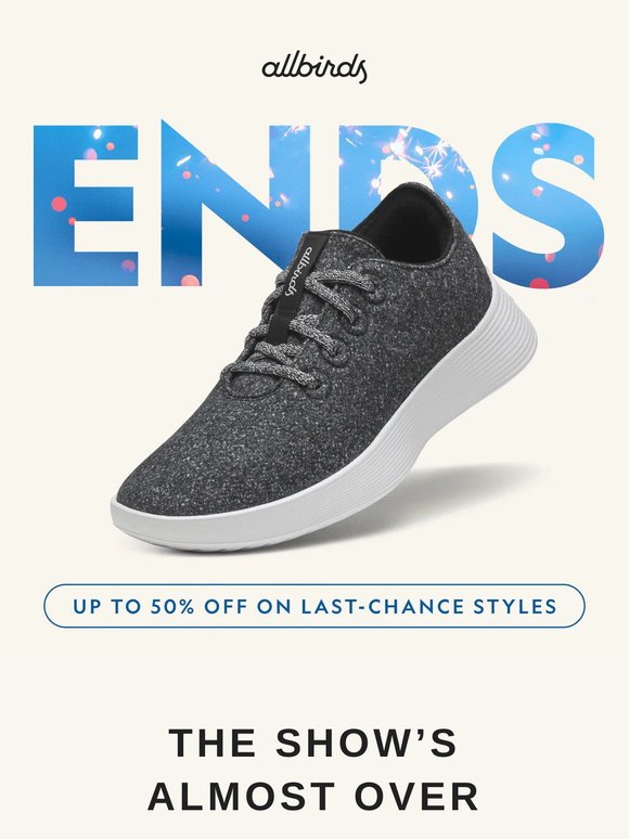Up To 50% Off Shoes Ends Soon! ⏳
