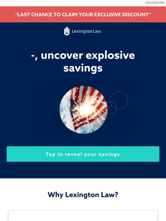 Last Chance: Reveal your 4th of July savings!
