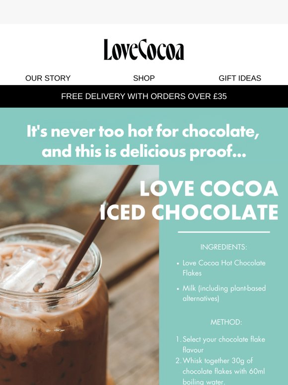 Indulge in a Homemade Iced Chocolate 🥤