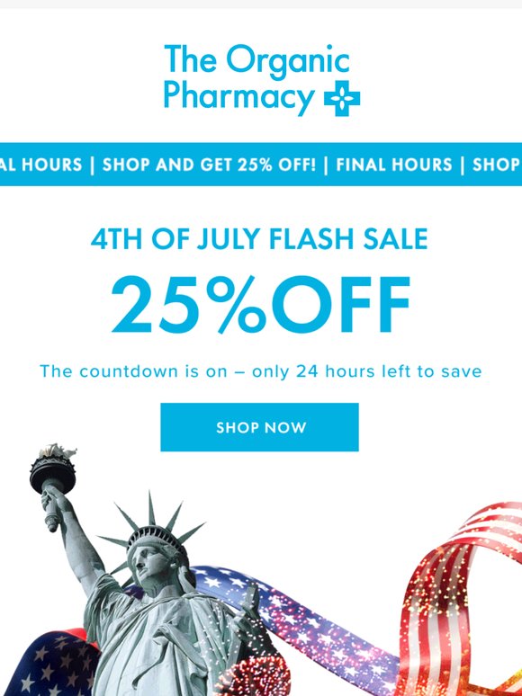Just 24 Hours Left – 25% Off Ends Soon!