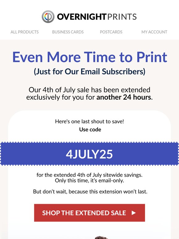 Extended! One Last Chance to Save