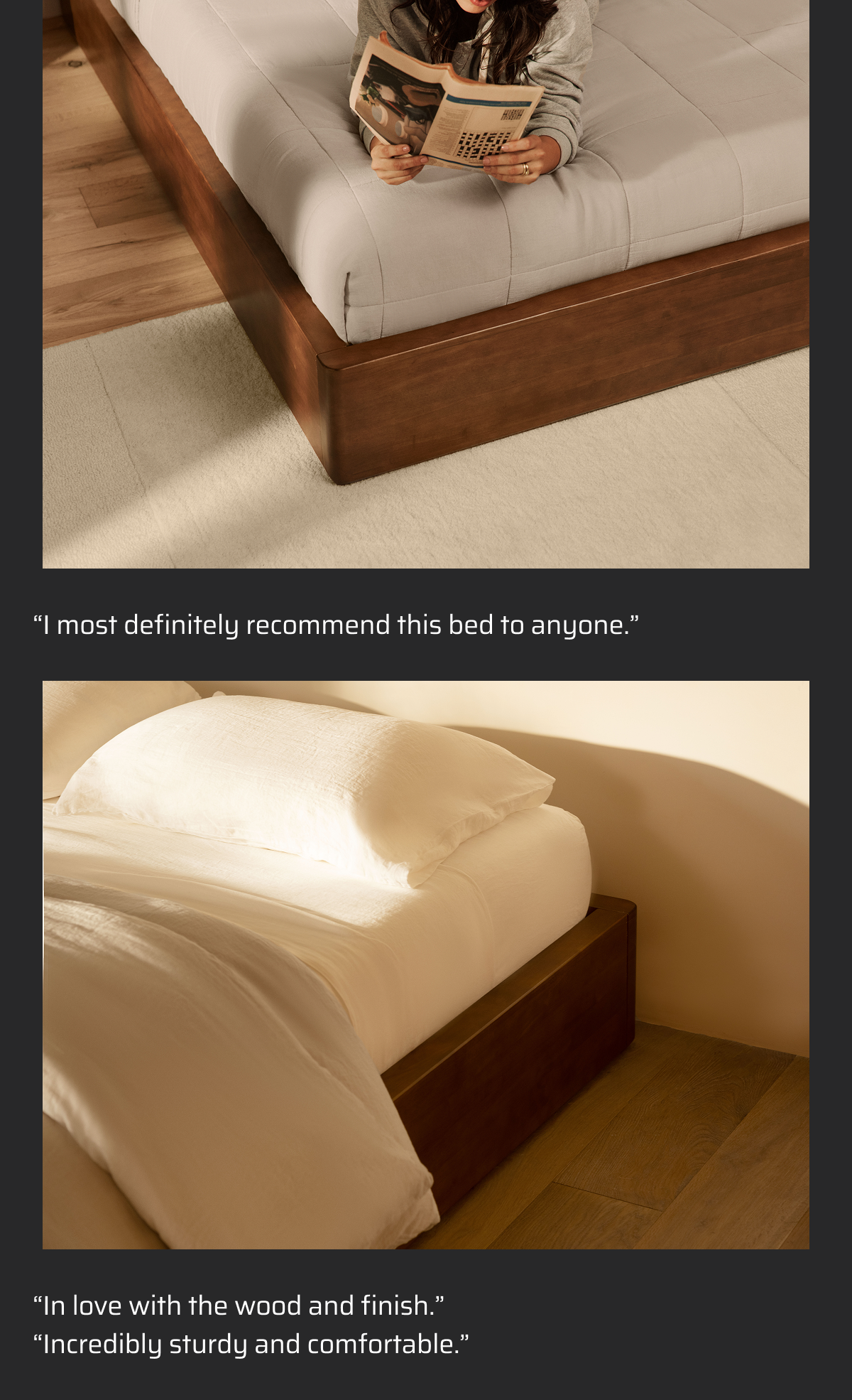 "I most definitely recommend this bed to anyone"