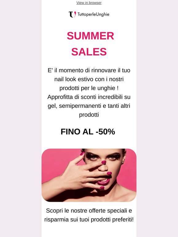 🔥Fino al -50%: iniziano i Saldi estivi! 🌊