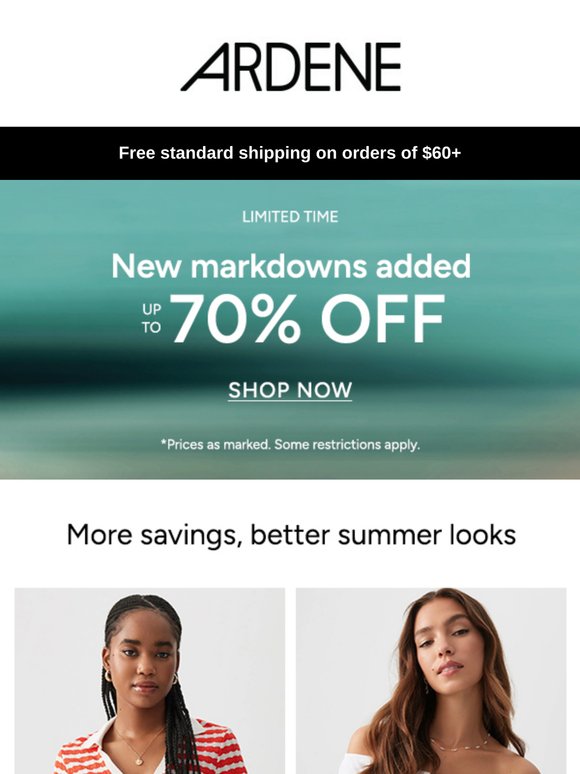 NEW markdowns just landed ✨
