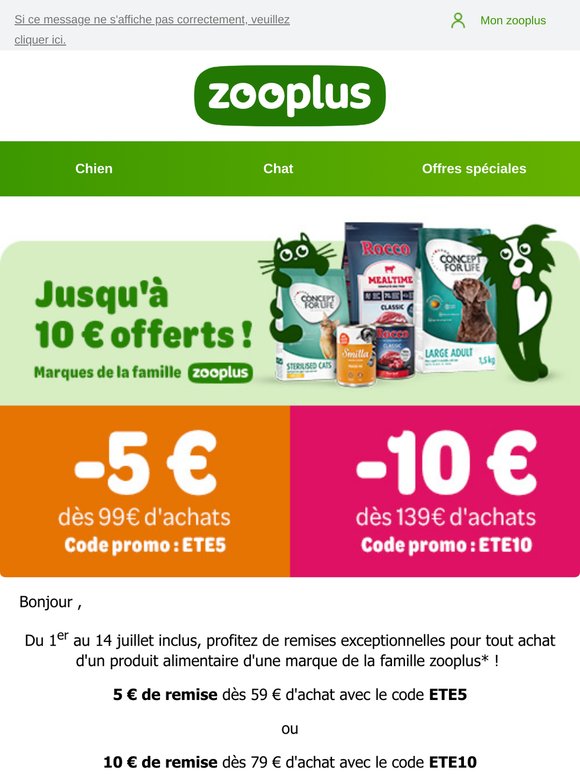 Économisez jusqu'à 10 € sur ses produits préférés🔥