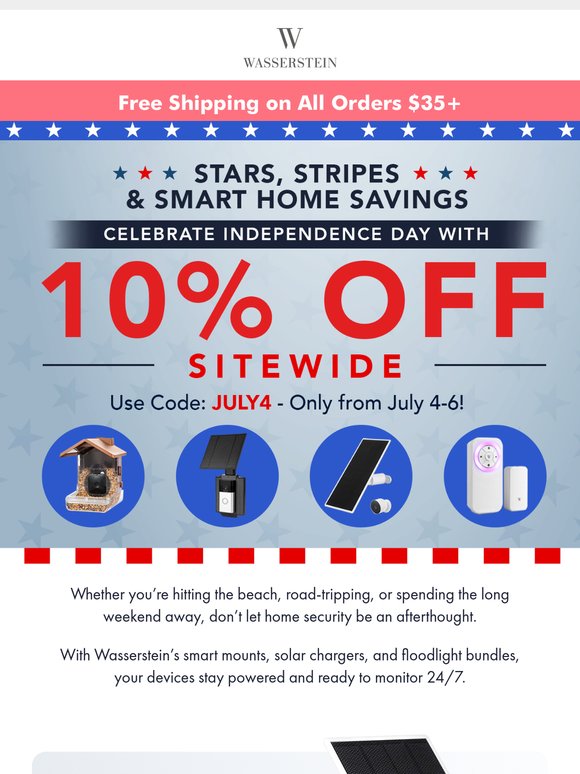 🇺🇸 Fireworks + Freedom. We’ll Handle the Home Security.